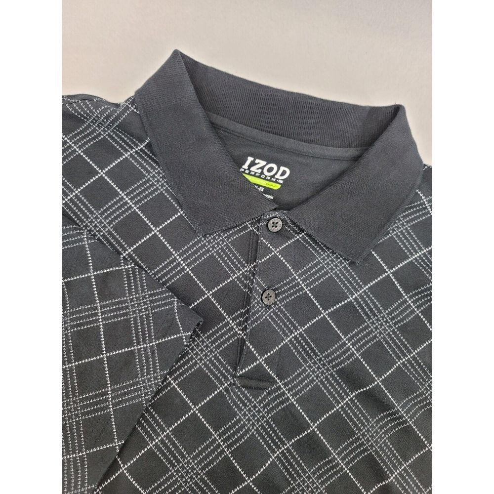 IZOD Perform.X Extreme Function‎ Golf XL Cool-Fx Black Polo